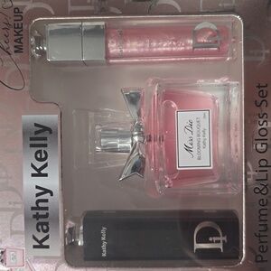 Dior Inspired Perfume & Lip Gloss 3 Piece Set